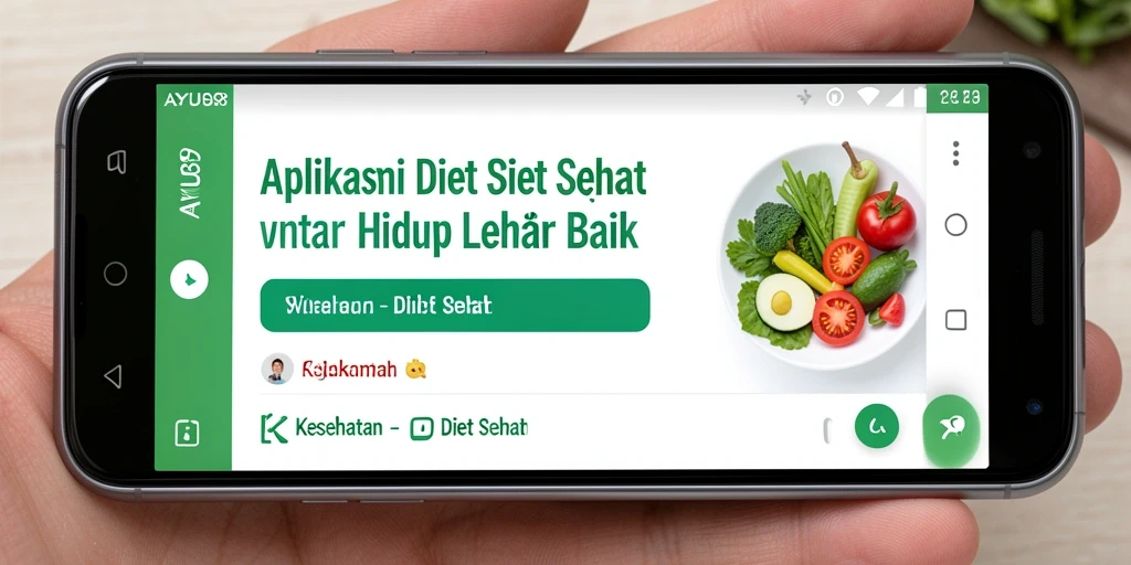 Tampilan antarmuka AYU89 yang user-friendly untuk diet sehat.