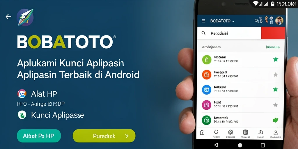 Tampilan antarmuka aplikasi BOBATOTO yang sederhana dan fungsional.