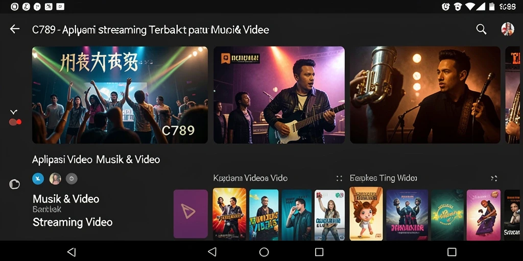 Antarmuka modern dan fitur menarik dari aplikasi Streaming Video C789.