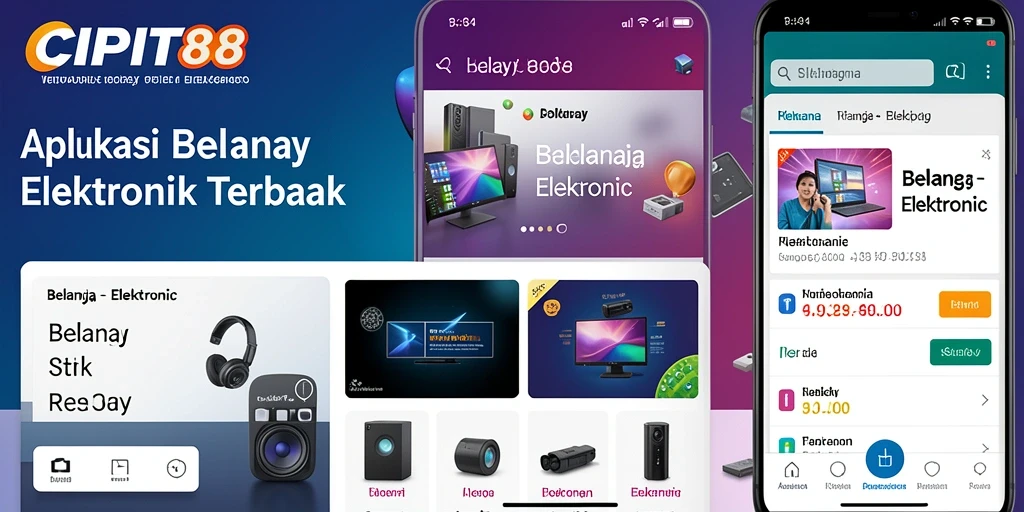 Antarmuka modern CIPIT88 yang memudahkan pencarian produk elektronik.