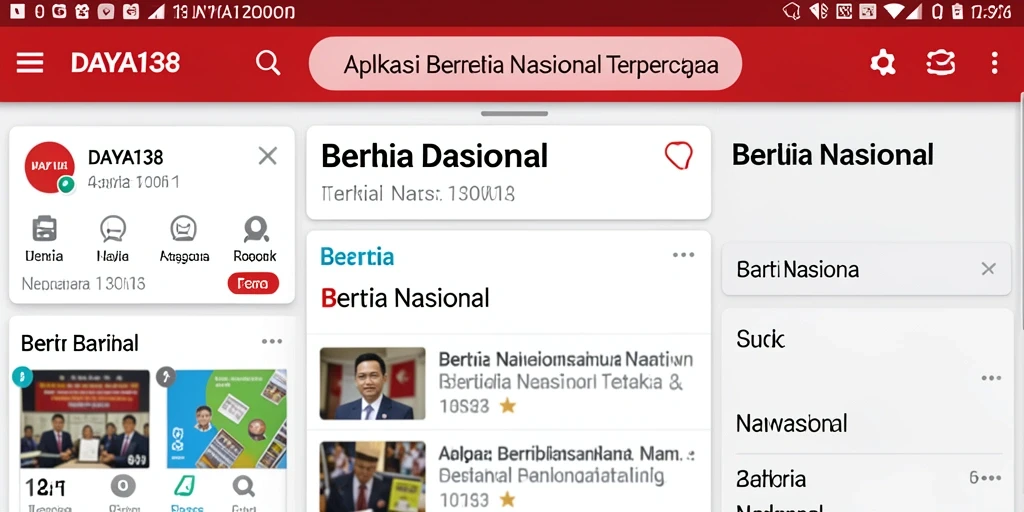 Antarmuka aplikasi DAYA138 yang intuitif dan informatif.