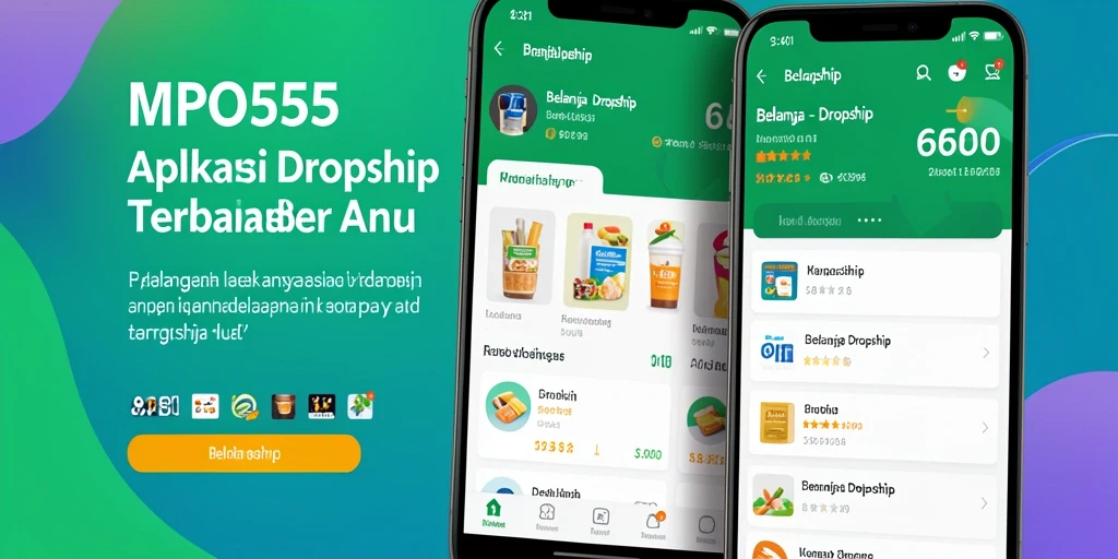 Antarmuka MPO555 yang intuitif dan mudah digunakan untuk Dropship.